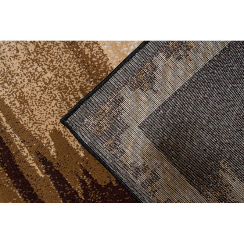 Tapis brun / ivoire Colacchio, Tapis de couloir 2 pi x 4 pi