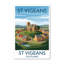 St Vigeans, Scotland - Romantic Travel Poster of Ancient Church and Village. Giclee Print on Wrapped Canvas. Wall Art, Home Decor - Religious & Cultural Sites, Scotland 1 Piece Wrapped Canvas Wall Art-1901929965