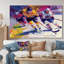 Joueurs de hockey pendant les éliminatoires II - Décoration murale de hockey sport-1795646123-1700082199