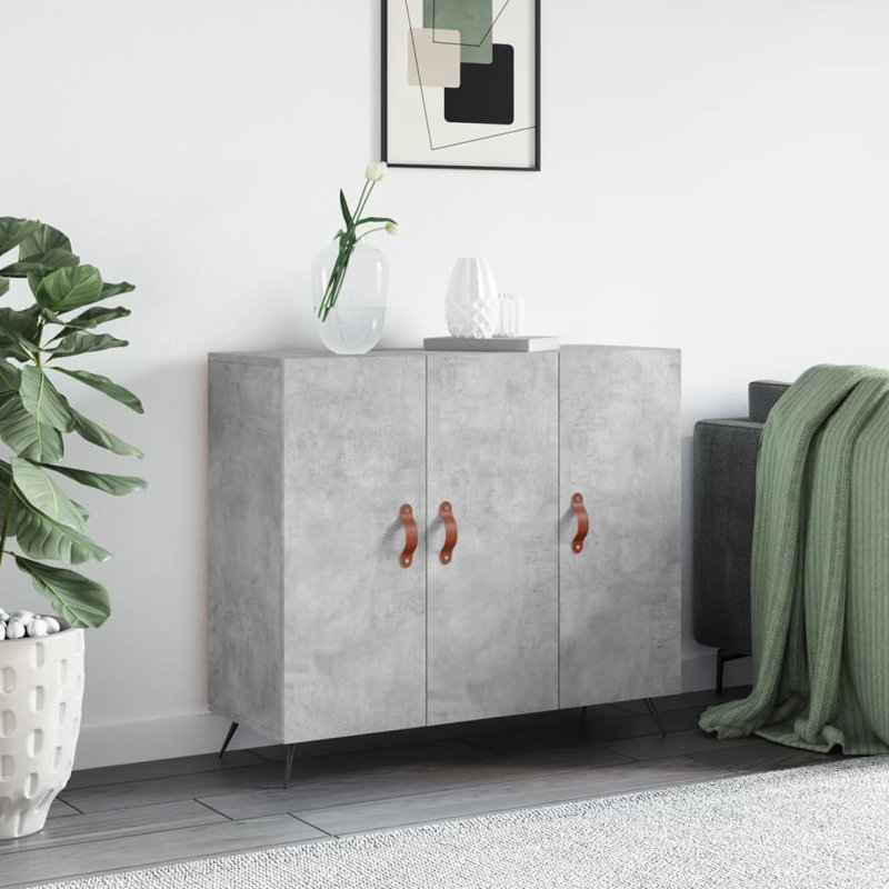Colvell 90cm Sideboard, Concrete Grey