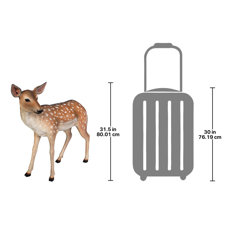 Spotted Deer, Forest Fawn Sculpture