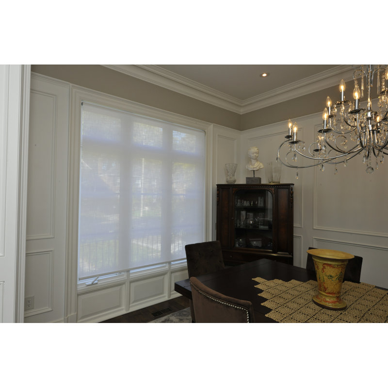 Store à rouleau transparent blanc, l 62 po x L 72 po