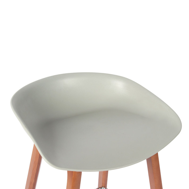 Tabouret de comptoir 26,7 po, gris, Noyer