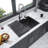 30" x 22" x 10" Kitchen Sink Drop In Gunmetal Black 16 Gauge Stainless Steel 30" Single Bowl Topmount Kitchen Sink Basin
