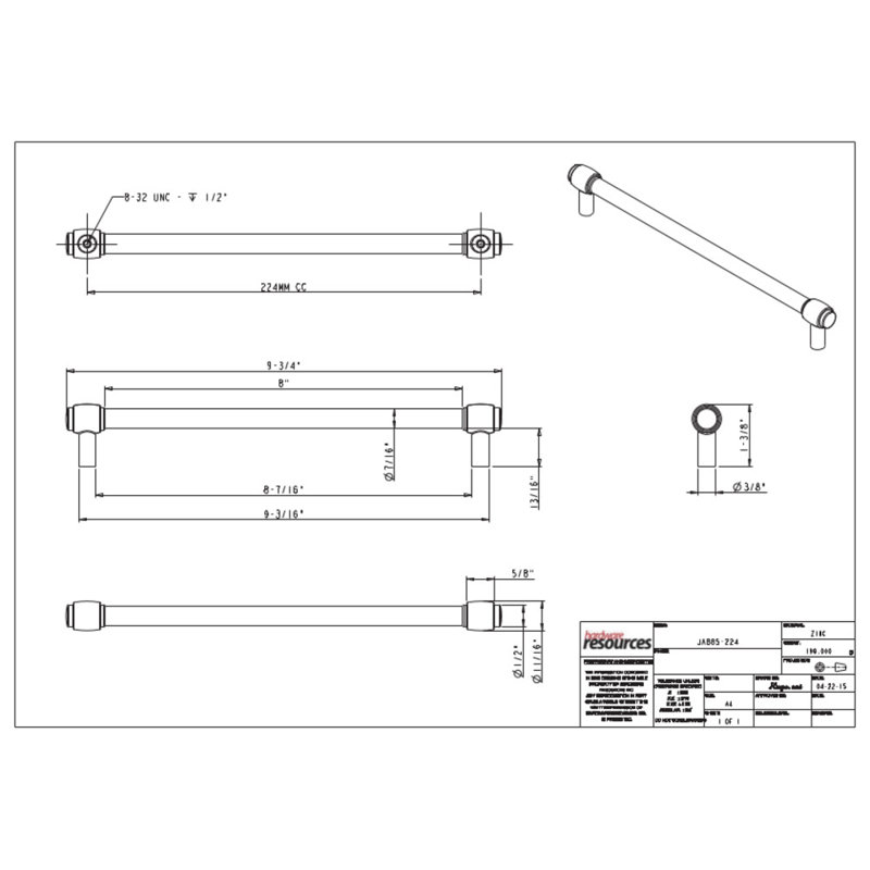 Hayworth Bar Pull, Satin Nickel, 5 1/16"