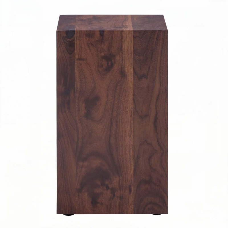 Table de bout Compact, Noyer, H 19,69 po x l 11,81 po x P 11,81 po
