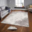 Tapis gris / ivoire en polyester fabriqué à la machine Cherish-1417878581
