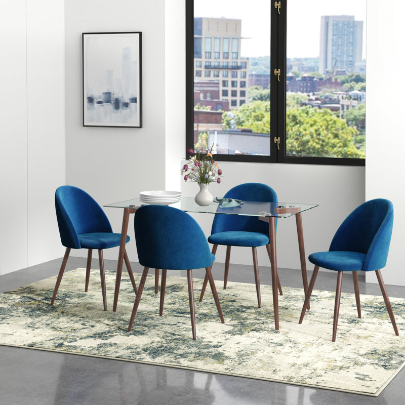 Ensemble repas pour 4 personnes Everest, Bleu, Brun
