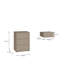 49.8cm W Manufactured Wood Bedside Table-548102557
