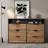 Sideboard Cabinet with Storage Drawers and Shelves