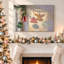 Décoration murale ange blanc et cloche rouge-1312580418