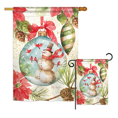 Double Sided Polyester Christmas Flag Set
