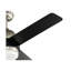 Luminaire intérieur Mulberry de 132 cm (52 ​​po) en nickel brossé avec accents noirs et éclairage DEL intégré
