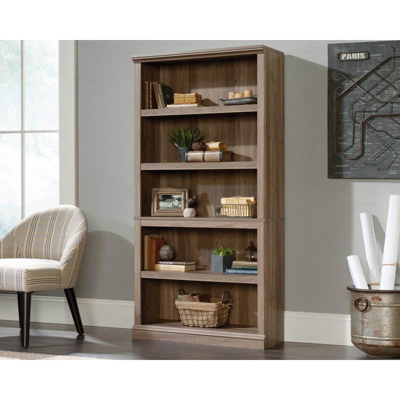 Brunoy 5 Shelf Bookcase Mo 3A, Salt Oak
