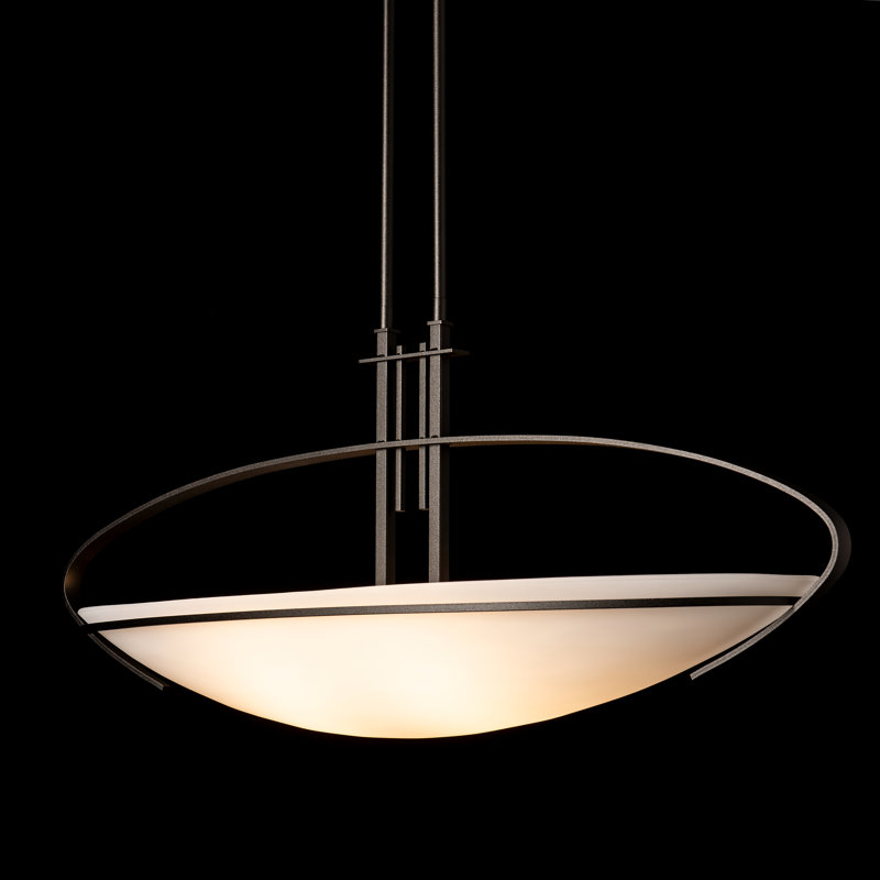Mackintosh 2 - Light Bowl Pendant, 14.2" H x 32.5" W x 10.4" D, Oil Rubbed Bronze