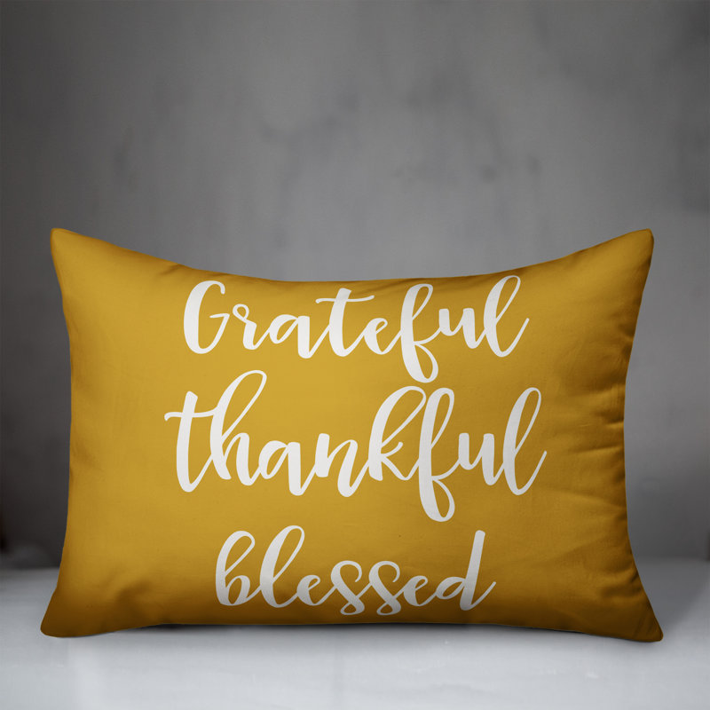 Reversible Throw Pillow, Mustard