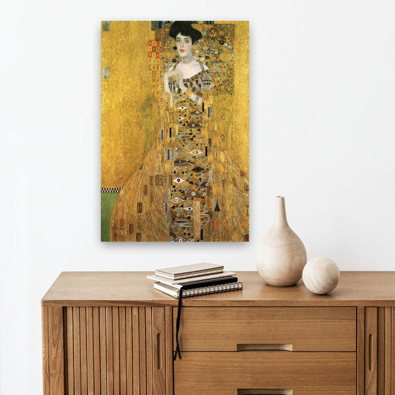 «Portrait of Adele Bloch-Bauer I», impression d'art mural classique et moderne, H 18 po x l 12 po