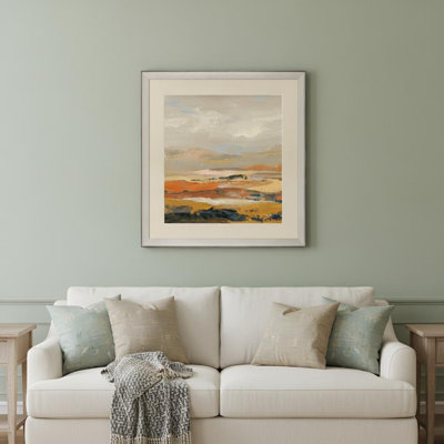 Warm Bay II, impression murale encadrée en argent