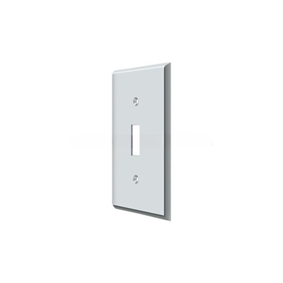 Plaque d'interrupteur: Simple standard; Finition chrome brillant