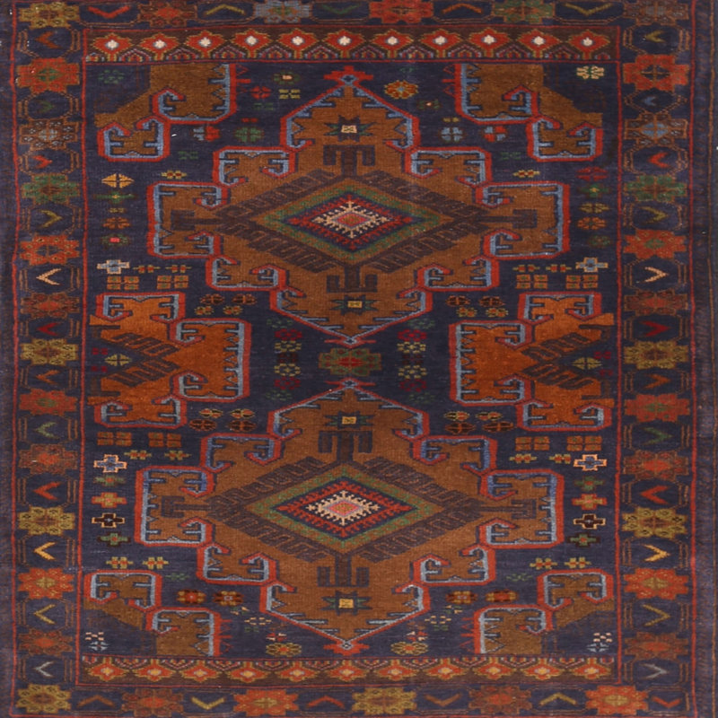 Southwestern Indoor Rug, Square 4'