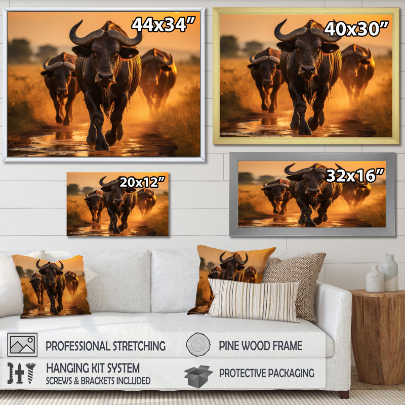 Parc national du Serengeti, Tanzanie VI, Cadre flottant noir, H 16 po x l 32 po