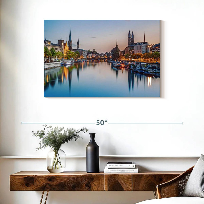 Kavia Limmat River, 24" H x 36" W