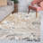 Bille Marbled Abstract Beige/Ivory Rug-248163541