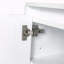 Armoire murale de salle de bain 12 po avec portes à fermeture en douceur et design flottant, blanc brillant