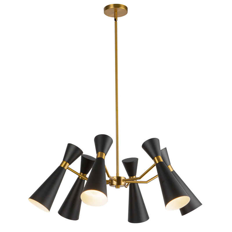Lustre 32 po Blake, Noir mat, Noir