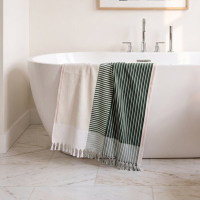 Striped Cotton Beach Towel