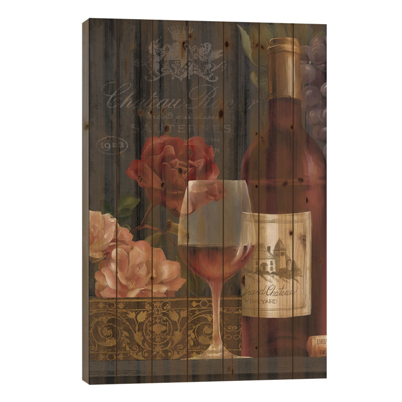 " Chateau Wine I " by Conrad Knutsen Painting Print, 26" H x 18" W x 1.5" D