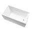 Baignoire de trempage autoportante en acrylique 55 po. X 29 po.-87082148