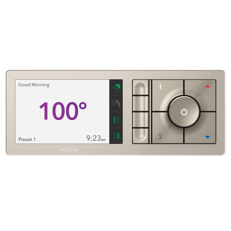 U by Moen Smart Shower 4-Outlet Digital Shower Controller for Thermostatic Shower Valve