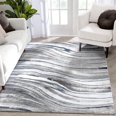 Verity Stella Abstract Synthetic Area Rug