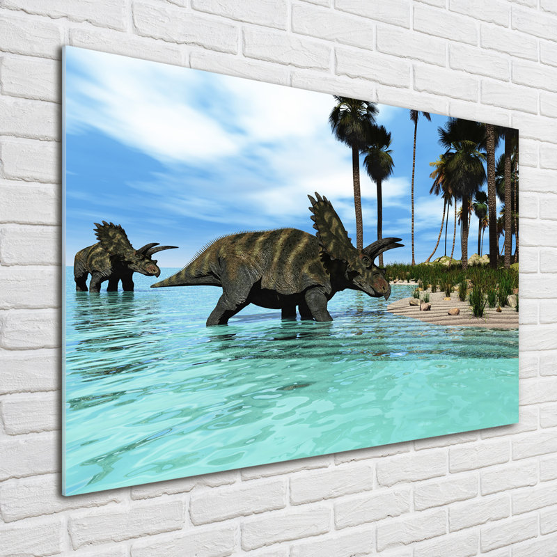 Dinosaurs - No Frame Print on Glass