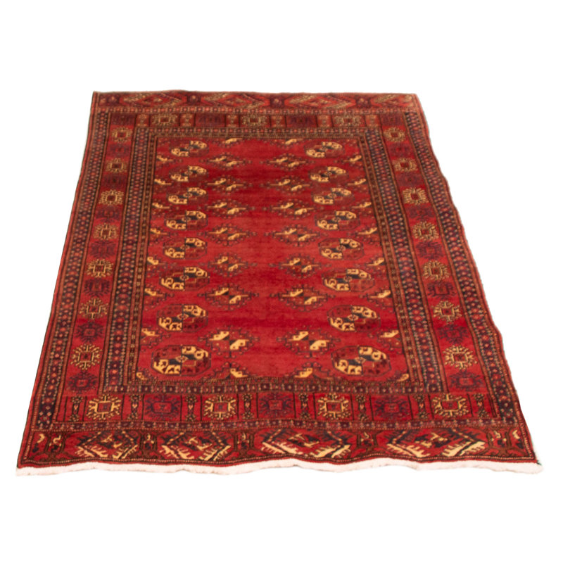 Tapis rouge Teimani 4 pi 9 po x 6 pi 11 po