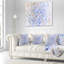 Art fractal aquarelle bleu clair - coussin imprimé abstrait-30615866-30615870