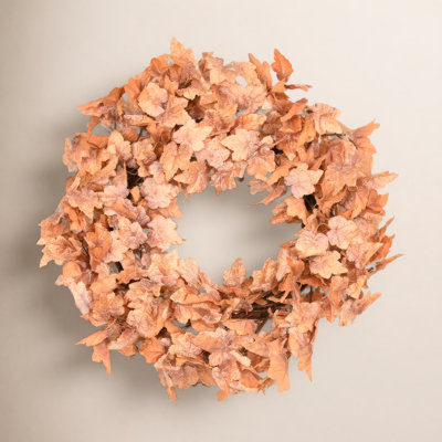 26" Handcrafted Maple Leaf Thanksgiving Wreath