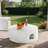 Outdoor Propane Fire Pit Table with Hidden Tank Storage-1558956012
