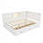 L-Shaped Bed Frame with Led Downlight and USB Port-581541479