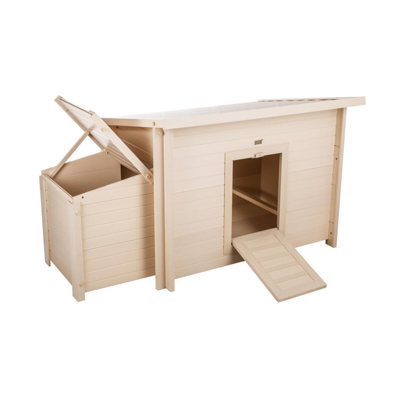 Poulailler Achilles et enclos, Brun clair naturel