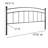 Betanya Decorative Metal Headboard-413401732-413401734