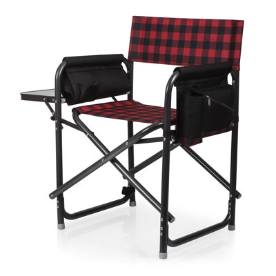 Outdoor Directors Folding Chair with Side Table Schell
