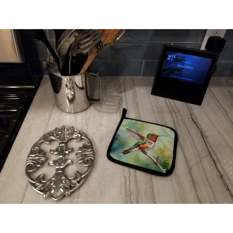 Allens Hummingbird Pair of Pot Holders