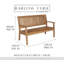 Monaco Outdoor Teak Bench-335199585