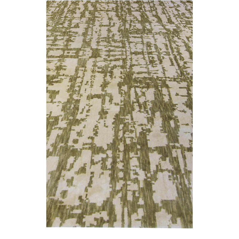 Modern One-of-a-Kind Rectangle 5'10" X 9'9" Hand Knotted Area Rug