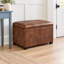 Repose-pieds 24 po en similicuir avec rangement-469151845