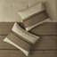 Édredon double avec faux suède, froissé - 3 coussins décoratifs