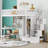 Elevare Bunk Bed With Roof And Window, Pinewood And MDF-417641048-417641050