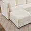 Canapé modulaire en velours côtelé avec rangement, canapé modulaire en U avec repose-pieds, canapé modulaire pour salon-1437615713